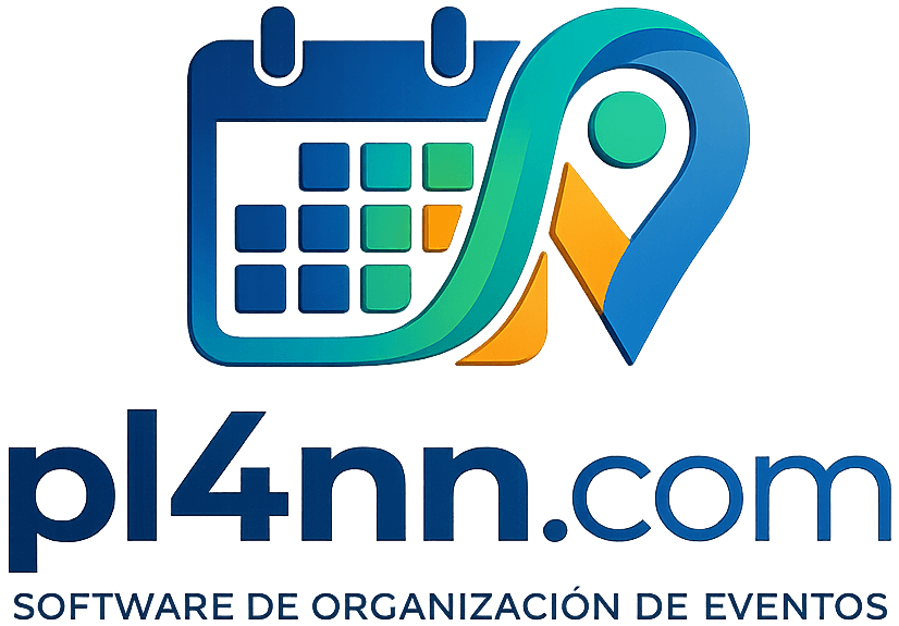Pl4nn — logotipo con el símbolo de encendido como letra O